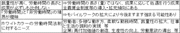 ホワイトカラーエグゼンプションに関する提言（概要）