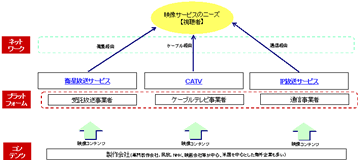 消費者ニーズに対する映像サービス提供の形態