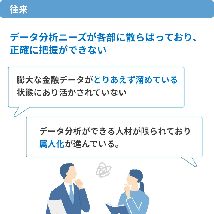 データ分析ニーズの分散した従来